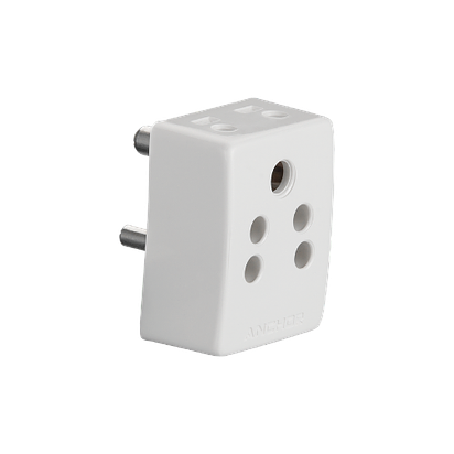 Anchor 16A 3 Pin Deluxe Multiplug Adaptor / Top (White, 3155)