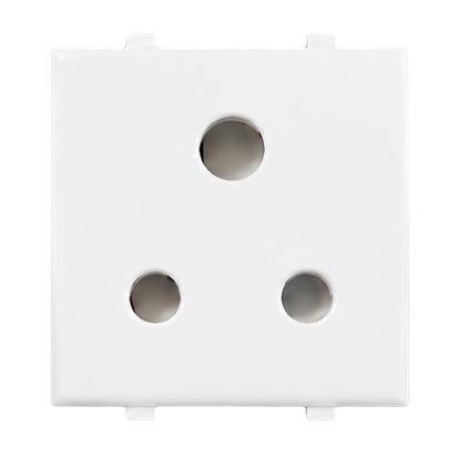 Anchor Penta 6A Electrical Socket (White, 3 Pin, 65208)