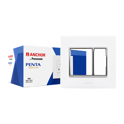 Anchor Penta Modular Gina Plate / Electrical Frame (1 Module, 65801)