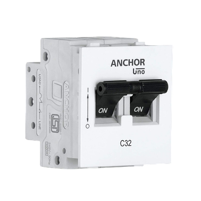 Anchor Roma UNO 32A DP C Mini MCB (98080)