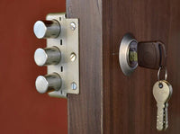 Europa Main Door Lock Antique Brass/Nickel Steel Delhi | ₹2,634