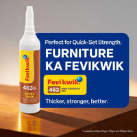 Fevikwik 463 Instant Super Glue 125g - High Viscosity, Non-Dripping