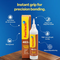 Fevikwik 463 Instant Super Glue 125g - High Viscosity, Non-Dripping