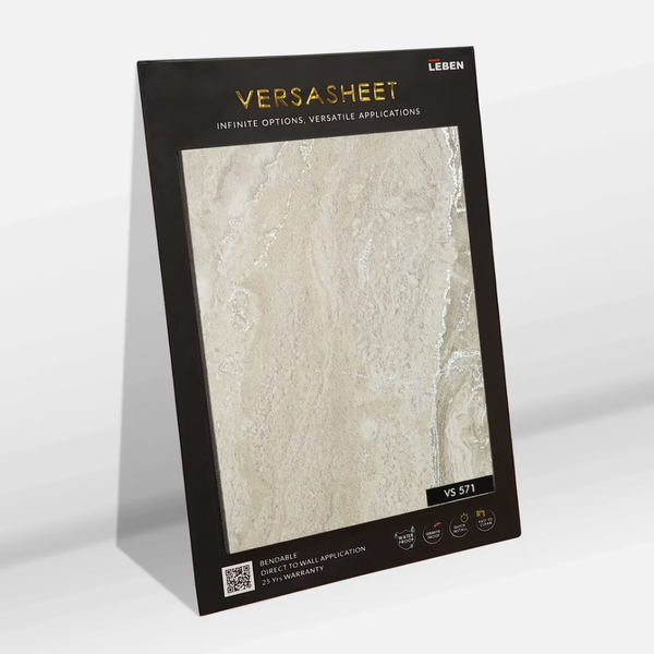 Versasheet Metallic Stone Sheet - Premium Wall Finish (Per Sqft)