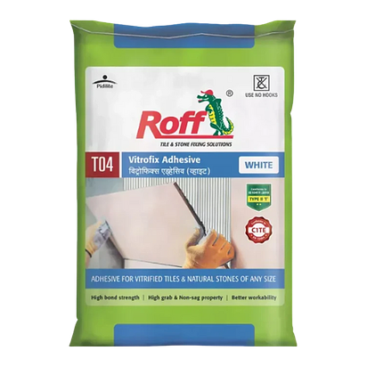 Roff T04 Vitrofix (VFA) Tile Adhesive (20 kg, White)