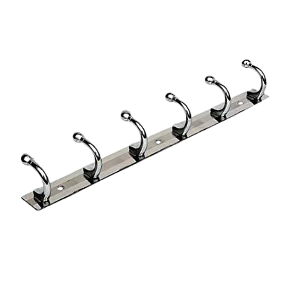 SS V Type Coat Hooks / Home Storage Hooks (6 Point, 2151B)