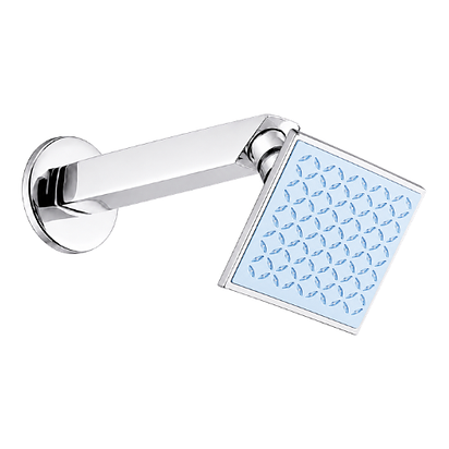 Square Overhead Shower With SS Arm (4x4 inch, Jaquar Flower, 1564)